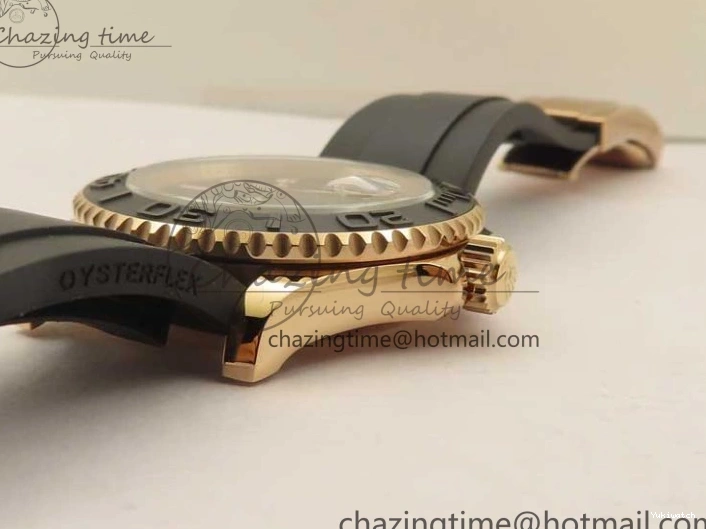 Black on 126655 Black 1:1 Bezel VS3235 Yacht-Master Edition Best Rubber Strap Ceramic RG 3EF 0415